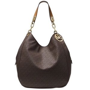 NWT Brown Michael Kors Large Fulton Shoulder Tote